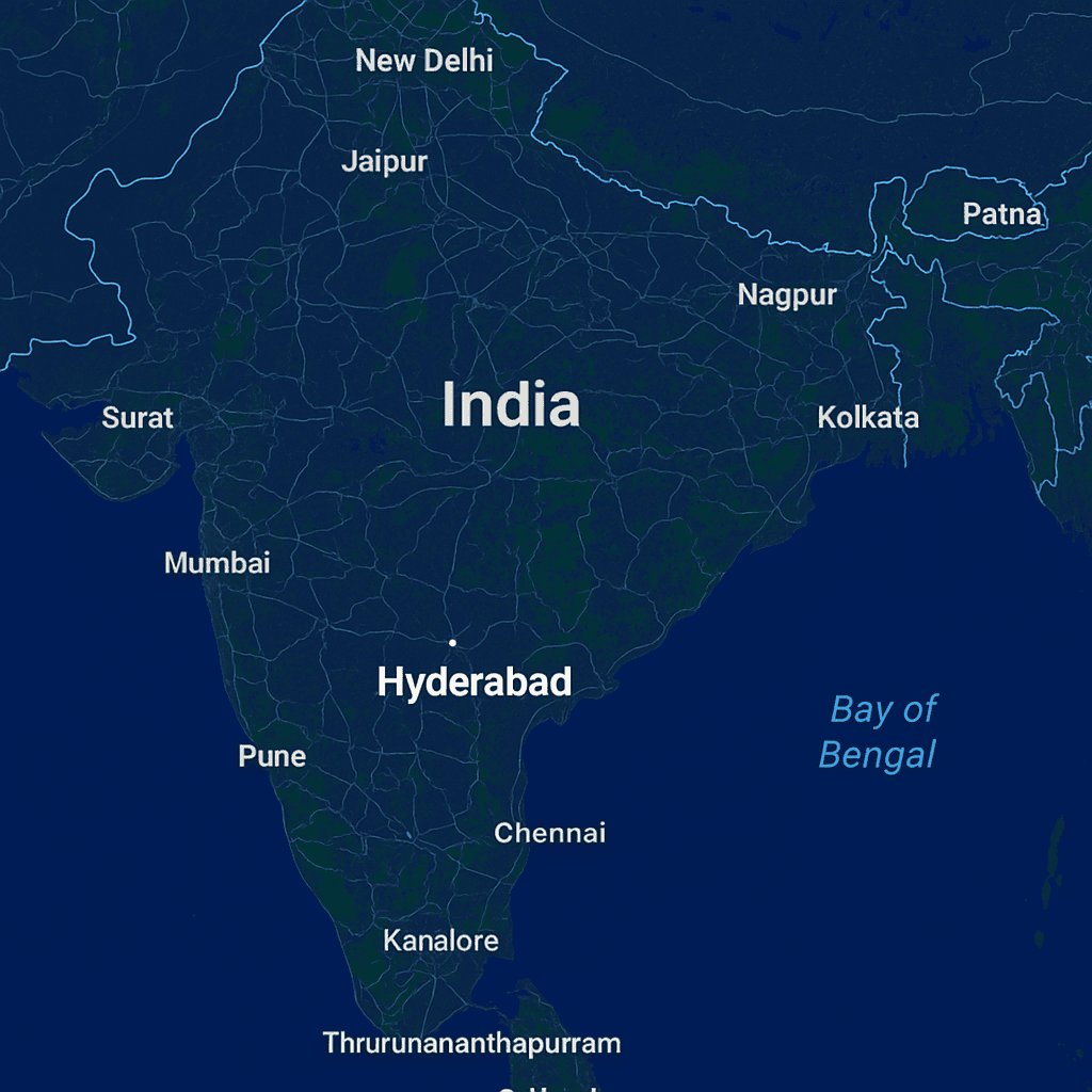Map - Kakinada, India